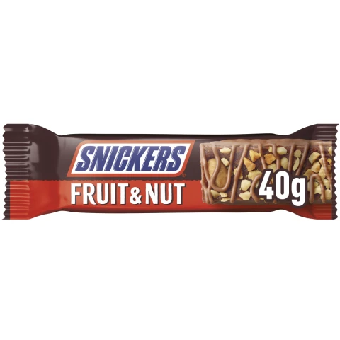Snickers Triple Treat Fruit, Nut & Chocolate Snack Bar 40G