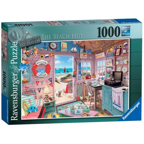 Ravensburger My Haven No 7, The Beach Hut, 1000 Piece  Jigsaw Puzzle