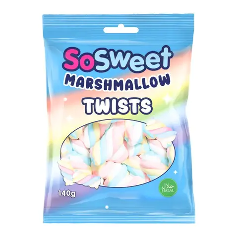 SoSweet Marshmallow Twists Bag 140g