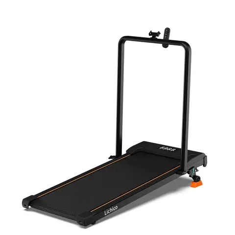 Lichico Laufband mit Griff, 9% Steigung, 2,5-PS-Motor, Laufmaschine für Zuhause und Büro