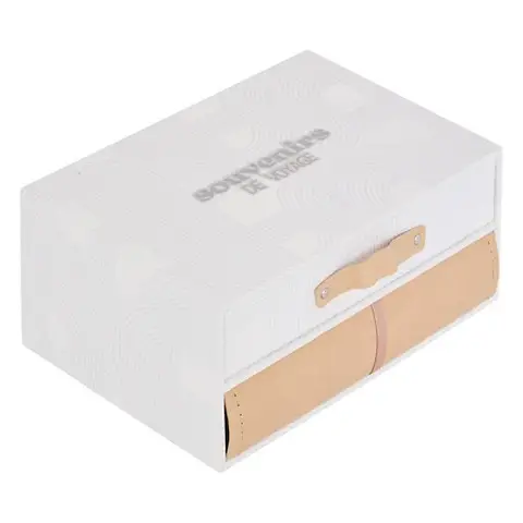 Atmosphera Sky Bilbaltreue-Set 80 Bilbaltreue L. 18,5 x D. 13 x H. 8,8 cm beige