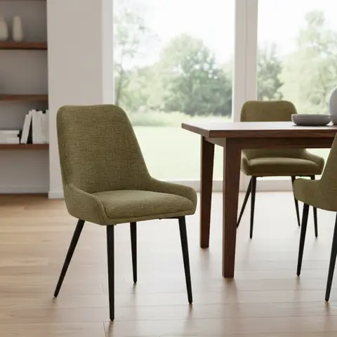 Dining Chairs Oscar Olive Green 2pcs