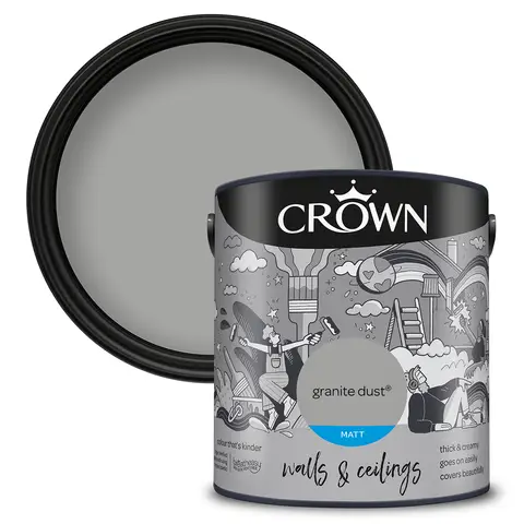 CROWN Matt Emulsion Granite Dust 2.5L