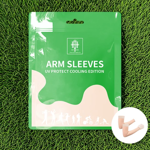 HOYEON Korean Professional UV Protection Golf Sleeves, Sun Protection Sport Gloves, Outdoor Long Sleeve High-Elastic Outdoor Gear, Skin Tone