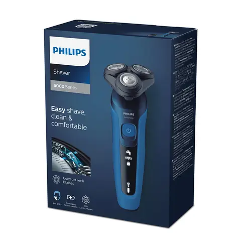 Philips Shaver 5000 Series - Elektrisch scheerapparaat – Met trimmer – mannen - Blauw - S5466/17