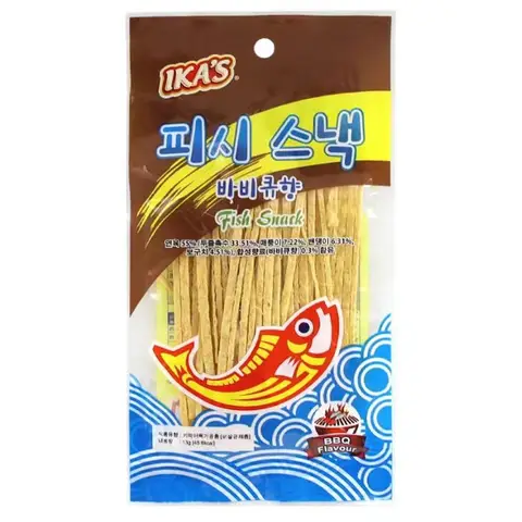 IKA's BBQ Flavor Fish Snack, 6-Pack (13g Each)