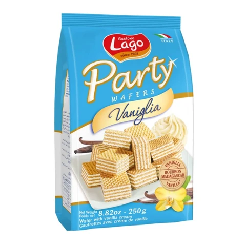 Lago Vanilla Party Wafers 250g