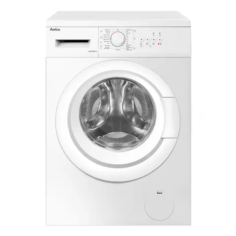 Amica 6kg 1000 spin freestanding washing machine, white