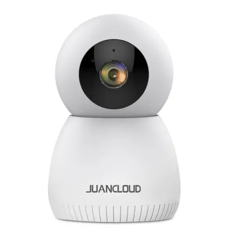 JUANCLOUD Caméra d'intérieur 3 MP Moniteur bébé Caméras de sécurité panoramique et inclinable Vision nocturne