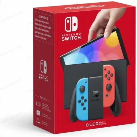 Nintendo Switch OLED Gaming-Konsole (EU-Stecker) Rot/Blau SG