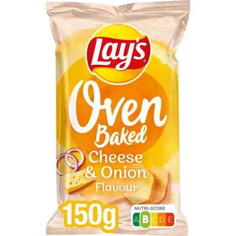 Lay's Oven Baked Cheese Onion Chips 150 gr