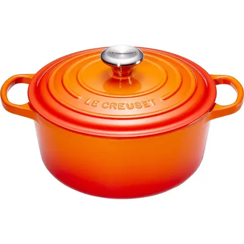 Le Creuset Signature Braadslede Rond 22cm ovenrood
