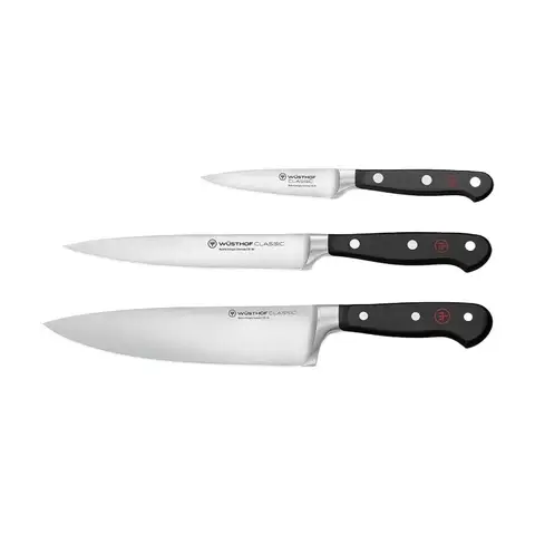 Wüsthof Classic Messenset - 3-delig, roestvrij staal, zilver/zwart