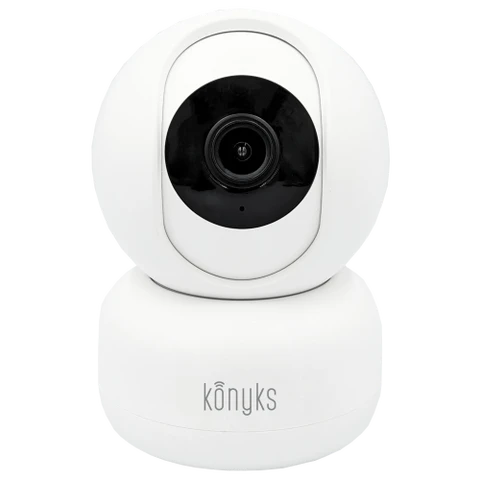 Konyks Camini 2 Caméra d'intérieur motorisée Wi-Fi détection sons + mouvement avec sirène intégrée 