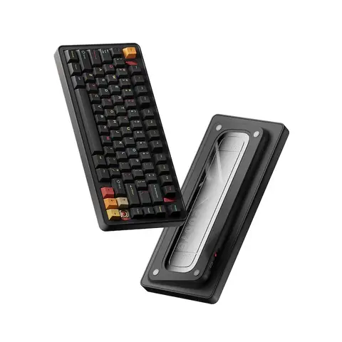 Ticktype EVO75- Spray-coated Nebula -ANSI PP 75% Mechanical Keyboard, US Layout, Wireless Gaming Keyboard, 8000mAh Battery, Leaf Spring Mount, 80 Keys, Hot-Swappable, Custom Driver Software, RGB Backlighting