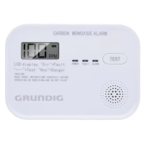 Grundig Détecteur de Monoxyde de Carbone (CO)