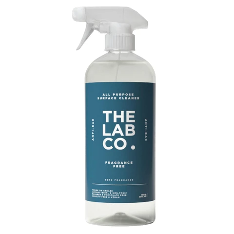 The Lab Co. Antibacterial  All Purpose Cleaner 750ml Multi Surface Cleaning Spray Fragrance Free Unscented no perfume for sensitive skin