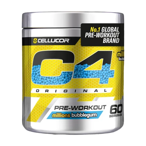 C4 Original Pre Workout Pulver, Kaugummi, 60 Portionen 396g