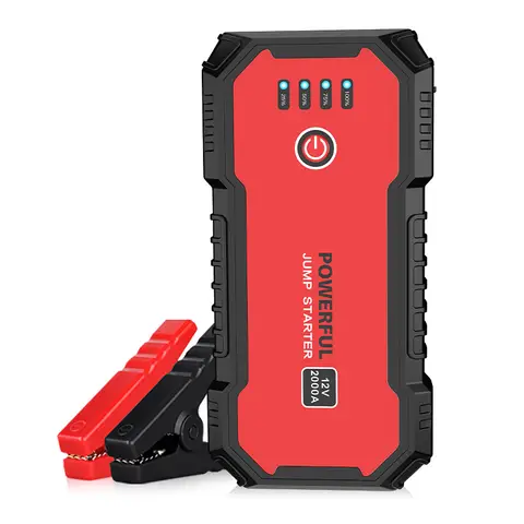 Porbi S901 Car Jump Starter 1500A Peak Portable Jump Starter Power Pack, 14000mAh Battery Booster for 12V Petrol & Diesel Vehicles, SUV, Van & Motorcycle, QC3.0 18W Fast Charge Power Bank with LED Emergency Light