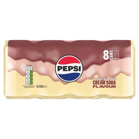 Pepsi Treats Cream Soda 8 x 330ml
