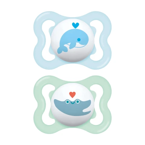 MAM Air 0+ mth Soother x 2 Blue