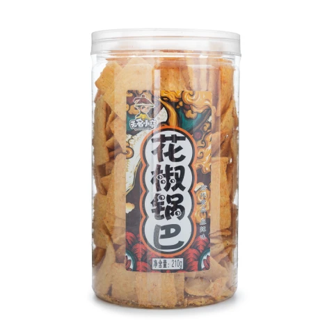 Wumingxiaozu Sichuan pepper flavour crust (Spicy flavour) 210g 无名小卒花椒锅巴麻辣味210g