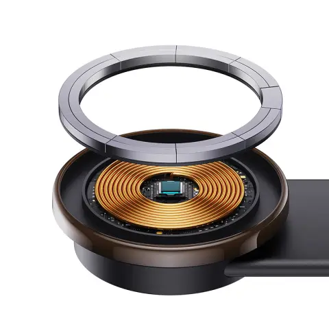Baseus C02 Pro Magnetic Wireless Charger Car Mount Stellar Black