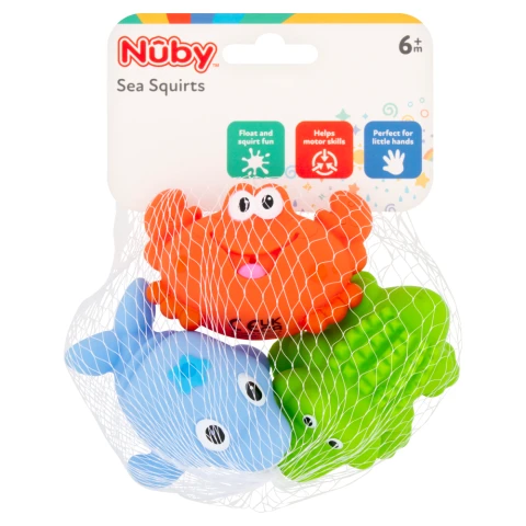Nuby Sea Bath Squirters 6+ Months  3 pack 