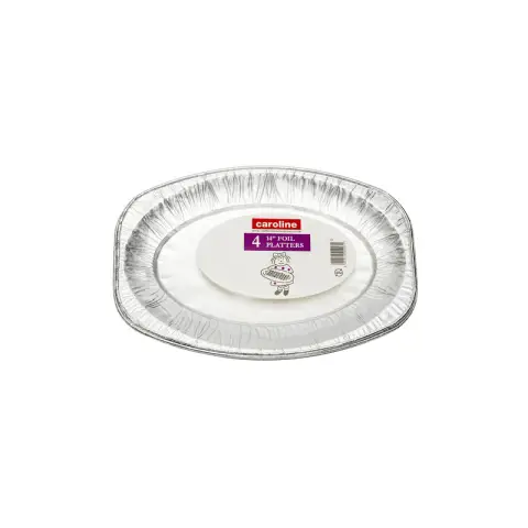14" x 14 Silver Foil Platter