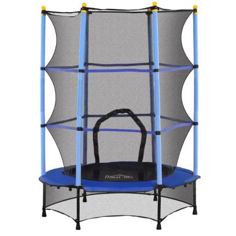Homcom Kids Trampoline with Safety Enclosure 4.6ft