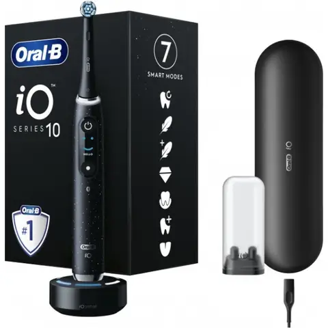 ORAL-B iO Series 10 Zwart - Elektrische tandenborstel - AI Slimme Reiniging Tandvleesverzorging