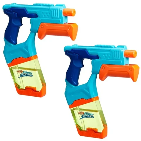 Nerf Super Soaker Dunk-Fill Wasserblaster 2er-Pack, einfaches und schnelles Befüllen des 300 ml-Tanks, Wasserspielzeug für spannende Schlachten im Doppelpack, Outdoorspiel für Kinder ab 6 Jahren
