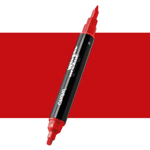 Stylo acrylique à embout individuel rouge, R003