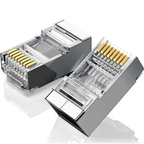 Ugreen 10x Stecker Endstück RJ45 8P8C (UTP Cat. 6 / Cat. 5 / Cat. 5e) Silber (NW111)