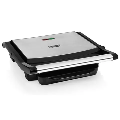 Princess 112415 Kontaktgrill / Panini-Presse, 2000W, 30x24cm, Edelstahl - 1 Stück