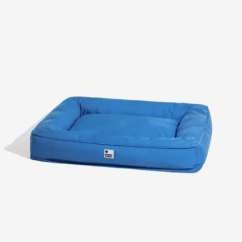 FUNNYFUZZY Grand lit pour chien orthopédique et étanche bleu - Taille M