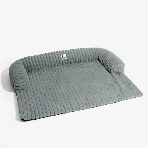 FUNNYFUZZY Coussin de canapé pour chien gris clair - Taille S