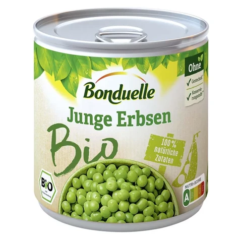 Bonduelle Bio Junge Erbsen 425 ml