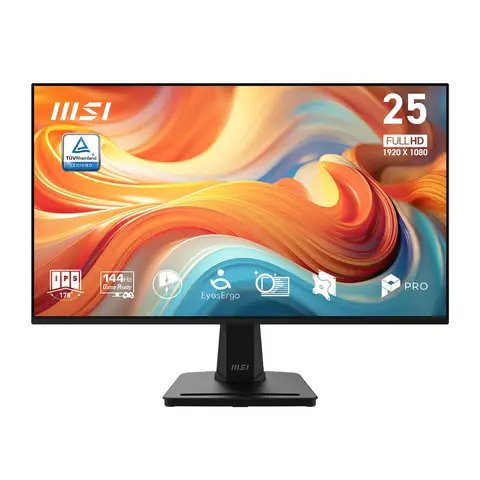 MSI PRO MP251 E14L 24.5" 1920x1080 (FHD) 144Hz IPS Adaptive-Sync Monitor - Black