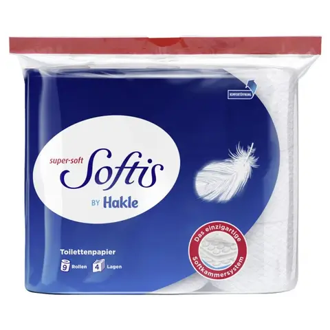 Softis Toilettenpapier Super Soft 4-lagig von Hakle