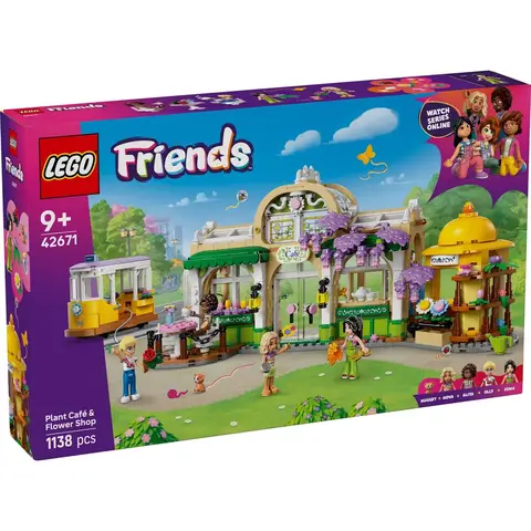 LEGO Friends serie 42671 Planten-koffiezaak en bloemenwinkel
