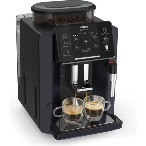 Krups Sensation C50 EA910B - Volautomatische espressomachine - 15 bar 5 drankjes nachtzwart