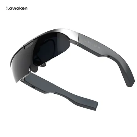 LAWAKEN LAWK ONE Sport AI+AR Smart Glasses, Built-in Camera for Ride Recording, AR HUD Display for Navigation, Hands-Free Wearable, Lightweight Sports Smart Glasses, Waterproof, Long battery, Prescription Lenses, UV Protection, 5.3 Bluetooth, Open-Ear Music & Calls, for ios android, Standard Size, for Cycling & Outdoor Sports
