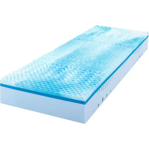 MLILY Matelas PRO 100 x 200 cm – Mousse froide + Mémoire de forme 7 zones, Fermeté H2 & H3, matelas roulé 2-en-1 en mousse gel, Hauteur 22 cm, Certifié OEKO-TEX
