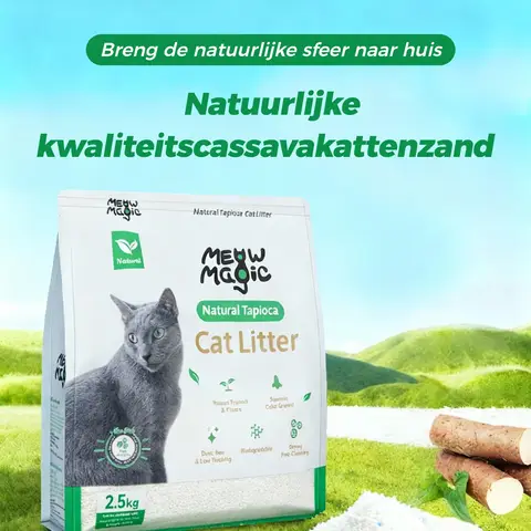MeowMagic-Pet-Cat Litter(Natural Tapioca)-2.5KG