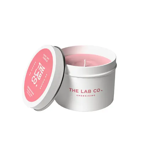 The Lab Co. Energising Single Tinned Candle 90g unboxed