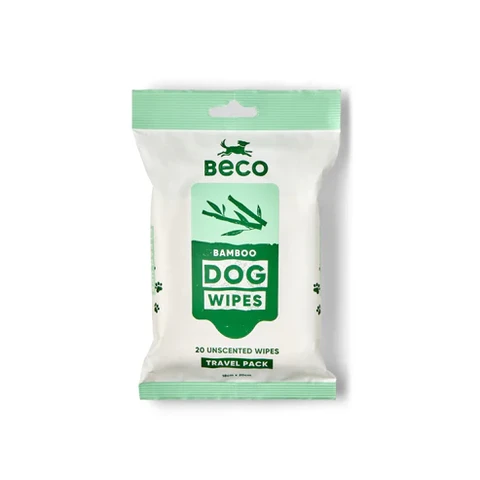 Beco Unscented Bamboo Fibre Portable Pet Dog Wipes