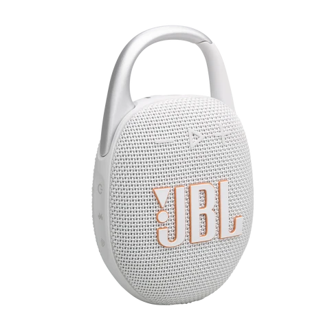 JBL Clip 5 Portable Bluetooth Speaker – White