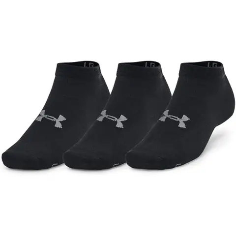 Under Armour Essential 3-Pack Low Socks - Black