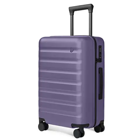NINETYGO Rhine 2.0, valise cabine approuvée par les compagnies aériennes, valise 20 pouces idéale pour des voyages de 3 à 5 jours, double roue pivotante, coque rigide 100 % en polycarbonate, serrure TSA, violet, 20 pouces